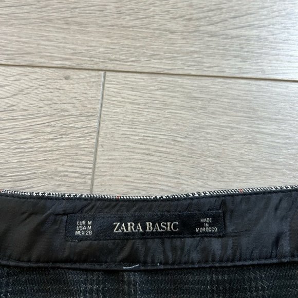 Zara Check Preppy Dark Academia Mini Skirt - Picture 5 of 12